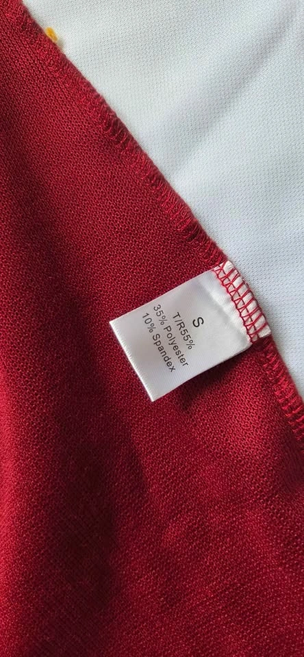 Red Ribbed Long Sleeve Knit Dress Size S - photo 2