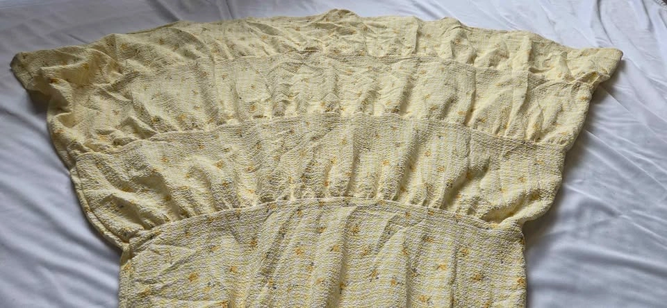 Ardee Yellow Floral Smocked Mini Dress Size S/P - photo 2