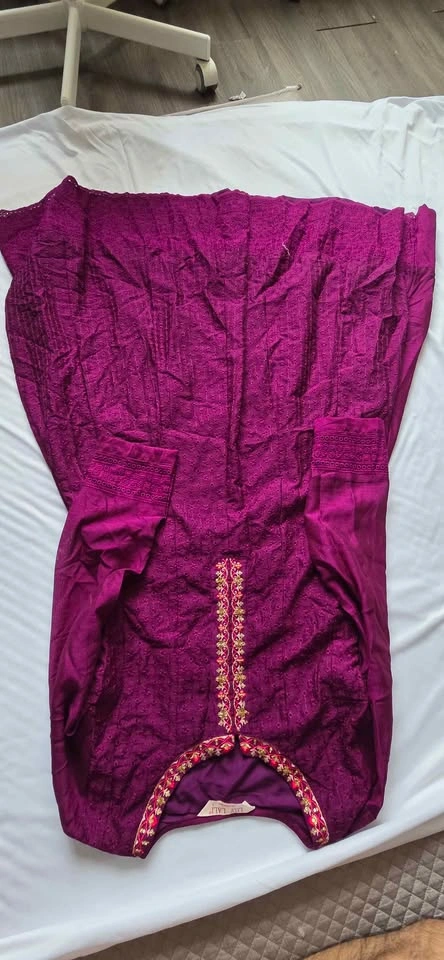 Lily & Lali Purple Embroidered Kurta Size L - photo 4