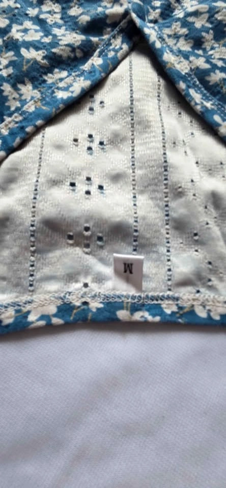 Blue Floral Print Tank Top Size Medium - photo 2