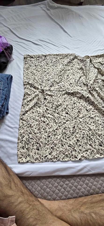 Tickled Pink Animal Print Polyester Wrap Skirt