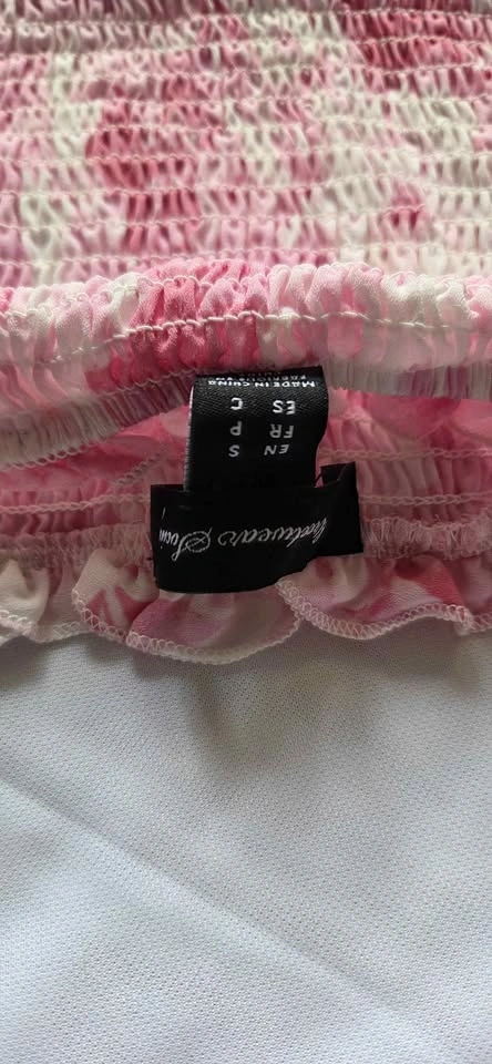 Streetwear Society Pink Floral Smocked Dress Size S - photo 2