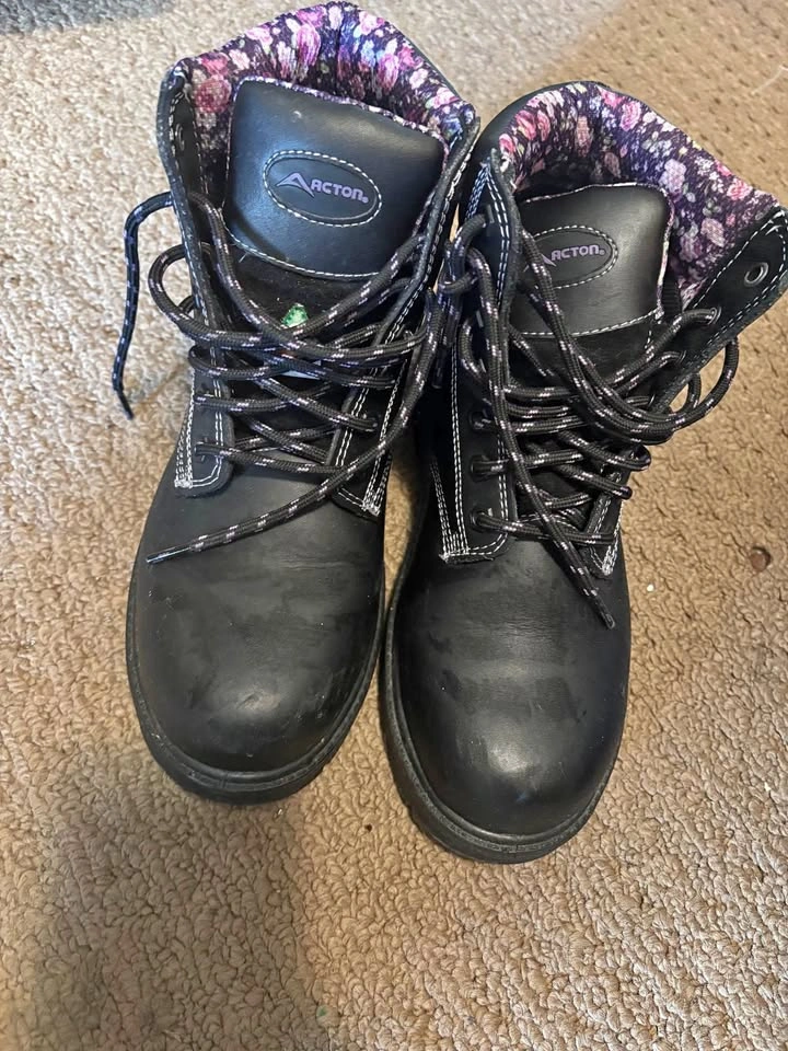 Black Steel Toe Work Boots