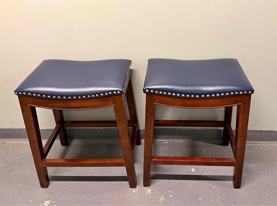Pair of Backless Counter Stools