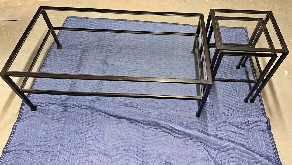 Pottery Barn Tanner Coffee Table & Nesting End Tables Bundle