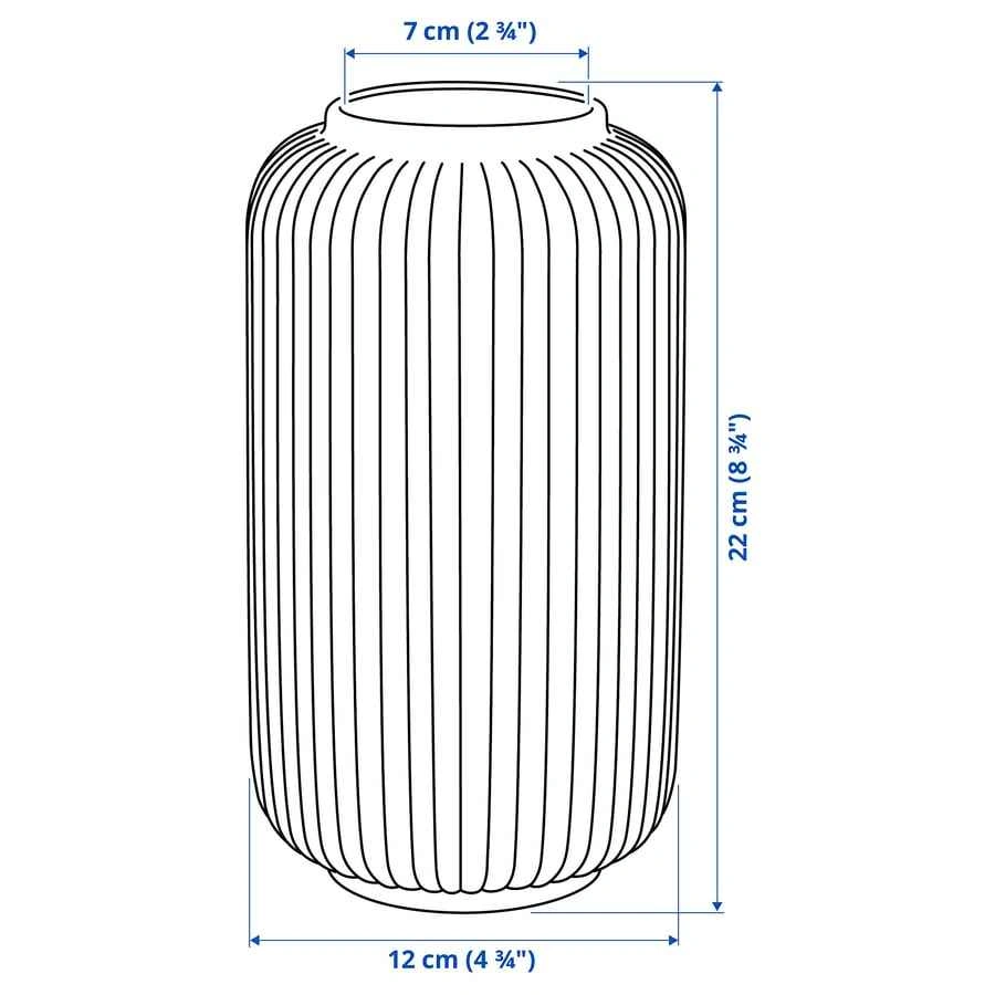 Brand New IKEA STILREN White Vase 22 cm | Staging Decor - photo 4