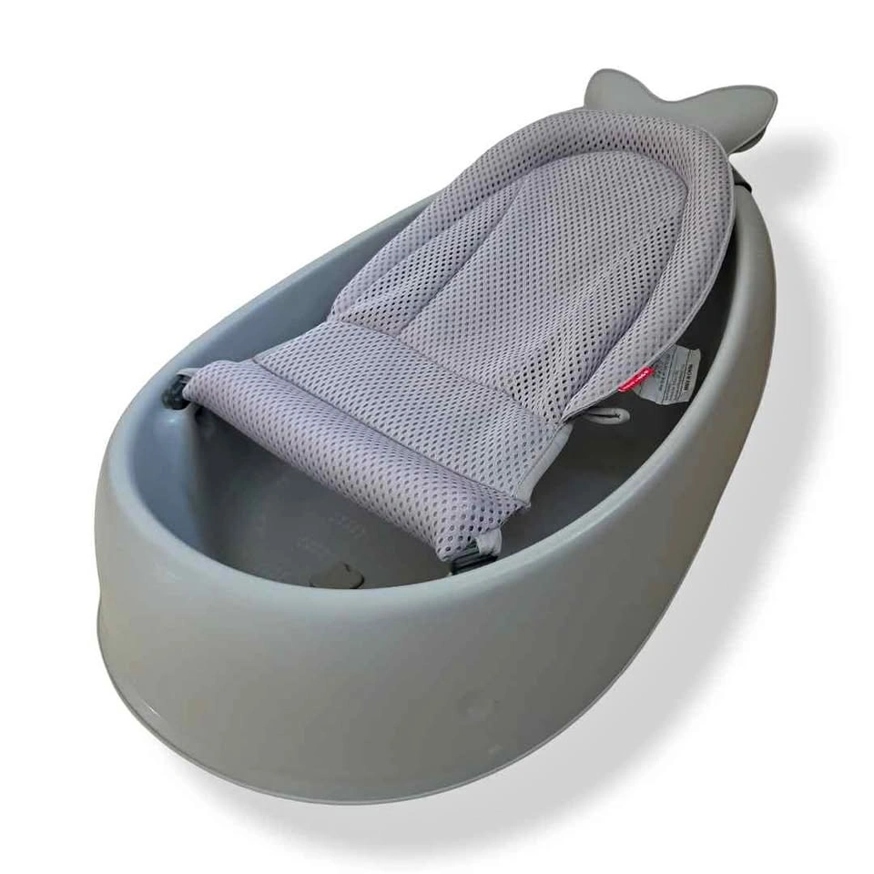 Like New Skip Hop Moby Smart Sling 3-Stage Baby Bath Tub – Grey