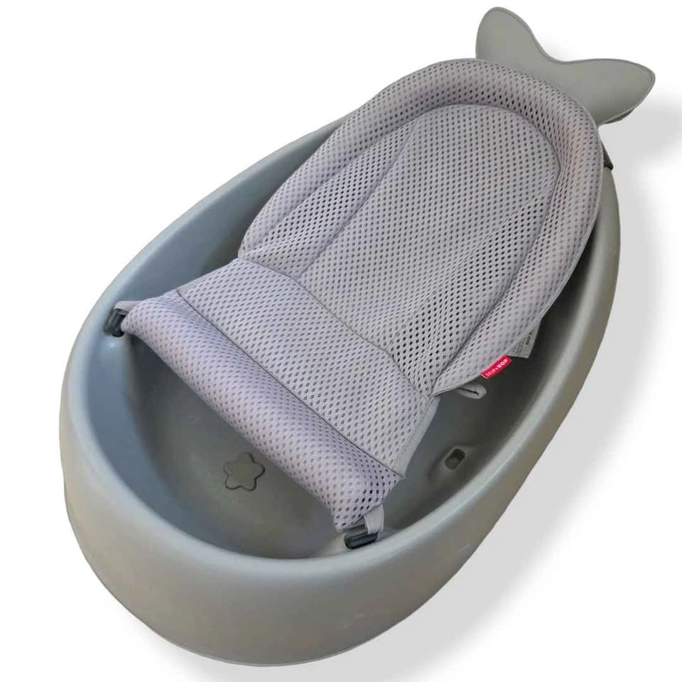 Like New Skip Hop Moby Smart Sling 3-Stage Baby Bath Tub – Grey - photo 2