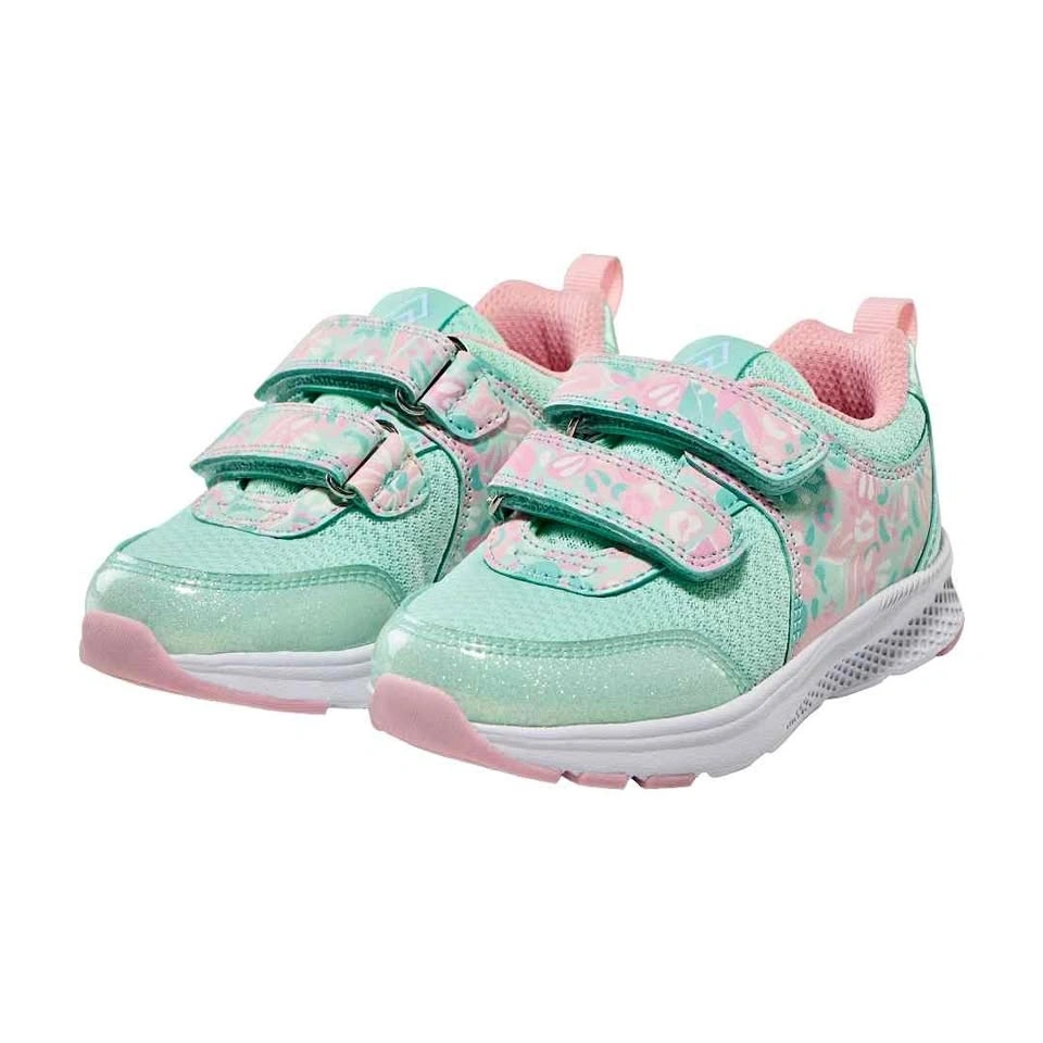 Ripzone Size 9 Toddler Girl Velcro Sneakers Pink & Mint