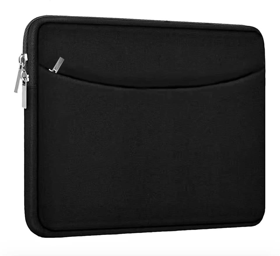 Thread Wallets Laptop Padded Sleeve with Zip Closure (Black, Lar