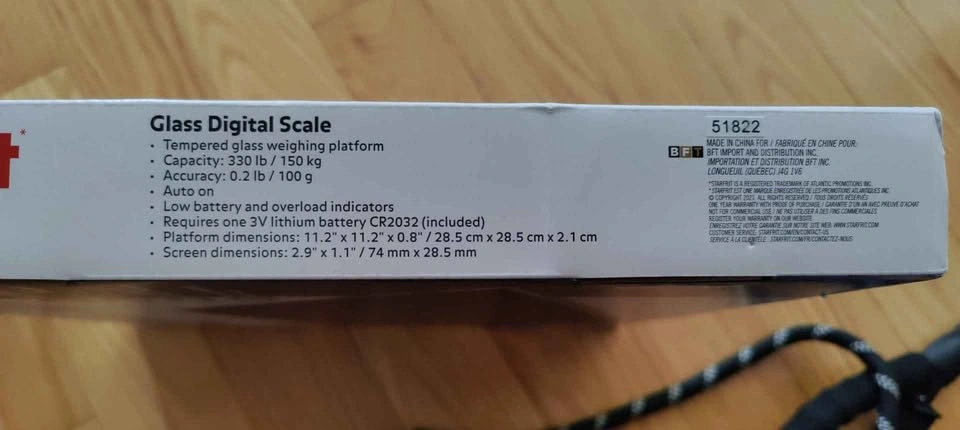 Digital Scale - Black Glass - NEW - photo 2