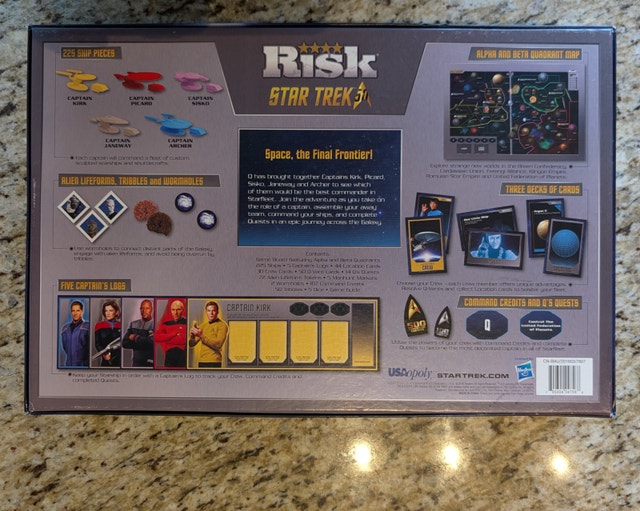 Open Box Star Trek 50th Anniversary RISK Board Game - photo 2