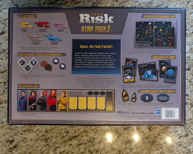 Open Box Star Trek 50th Anniversary RISK Board Game - photo 2