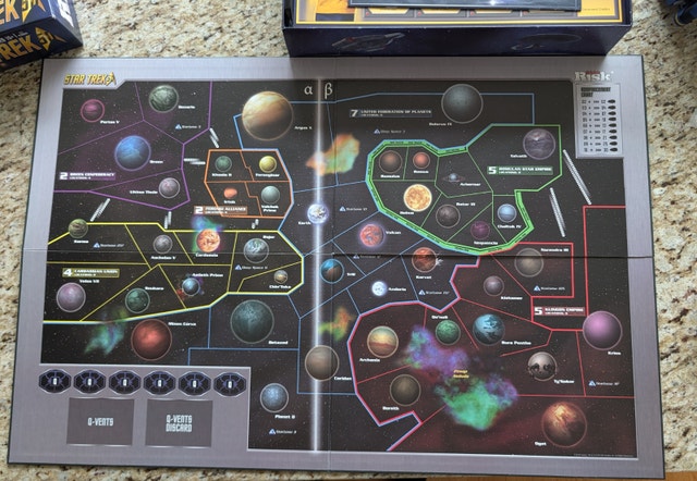 Open Box Star Trek 50th Anniversary RISK Board Game - photo 3