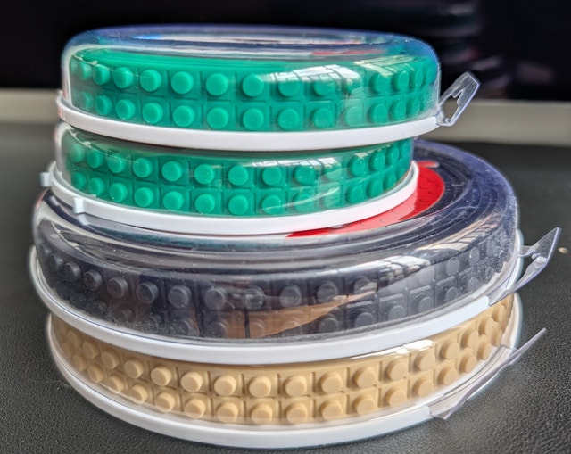 NEW & SEALED 4 ROLLS LEGO TOY BLOCK TAPE - photo 3