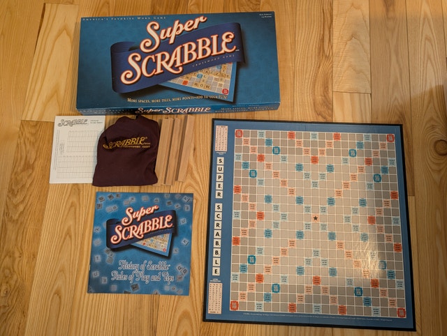 Super Scrabble Crossword Board Game 2004 by Hasbro Winning Moves - photo 2