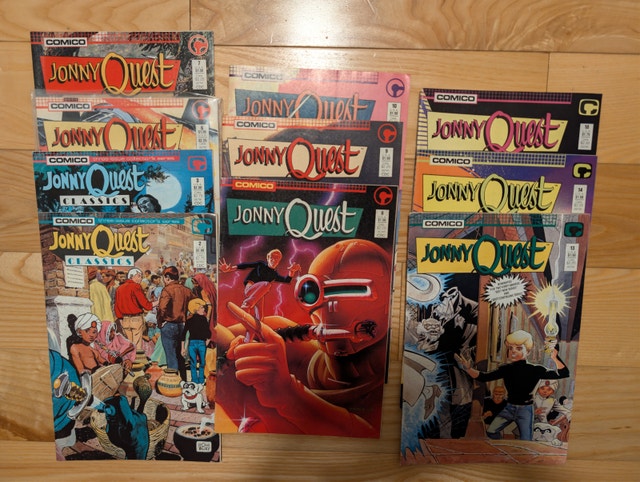 JONNY QUEST 10 COMICS LOT