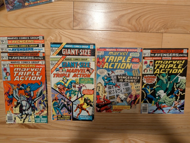 Marvel Triple Action x8 VINTAGE COMICS LOT