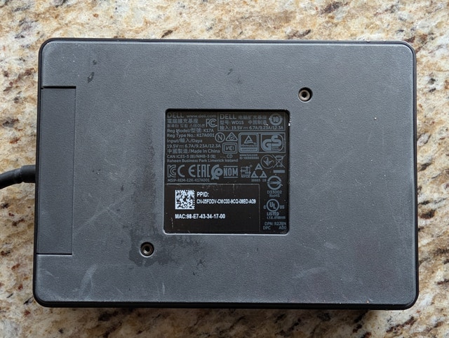 Dell K17A WD15 USB-C Dock Hub With 180W AC Adapter - photo 4