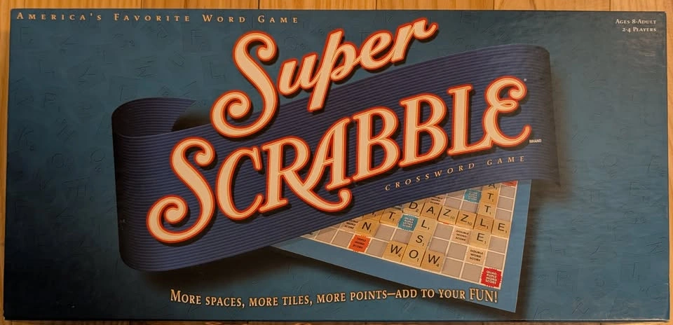 Super Scrabble Crossword Board Game 2004 Hasbro Winning Moves - - photo 2