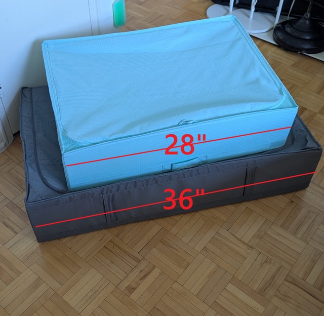 Storage Case Under the Bed - Set of 2