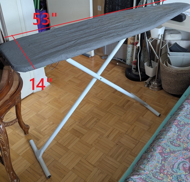 53x14" Ironing Board Metal Foldable w/ Cover