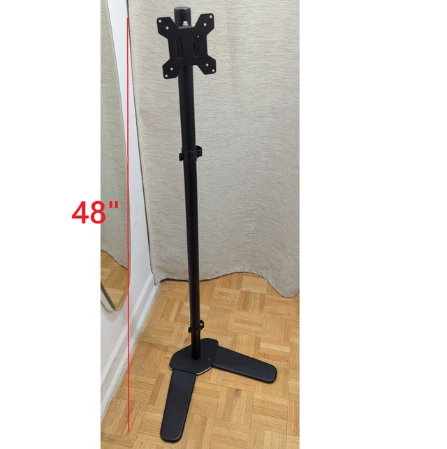 Adjustable Single Monitor TV Extra Tall Desk Stand Pedestal