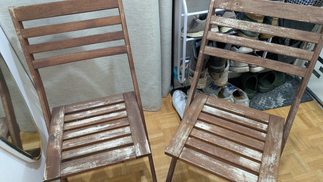 IKEA APPLARO Foldable Wood Stool/Chair - photo 2