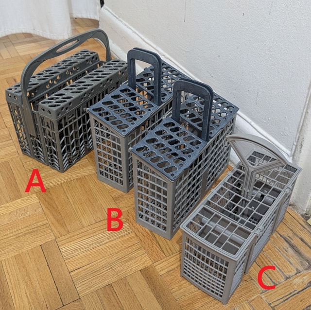 Dishwasher Replacement Universal Cutlery Basket Storage Box Silv
