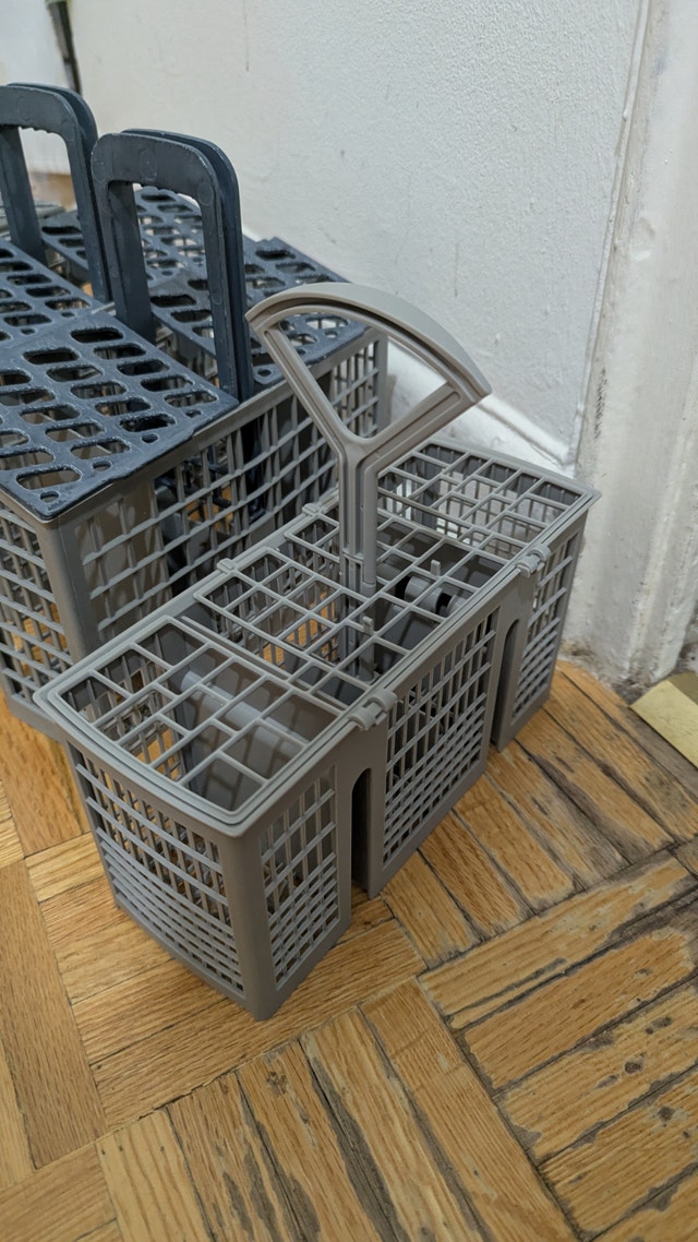 Dishwasher Replacement Universal Cutlery Basket Storage Box Silv - photo 4