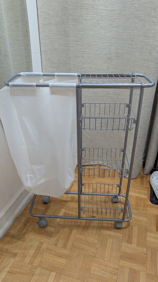 3-Tiers Kitchen Laundry Cart Storage Organizer Stand Shelf Rack - photo 2