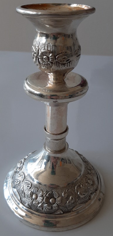 Vintage Silver Plated Candle Holder - photo 4