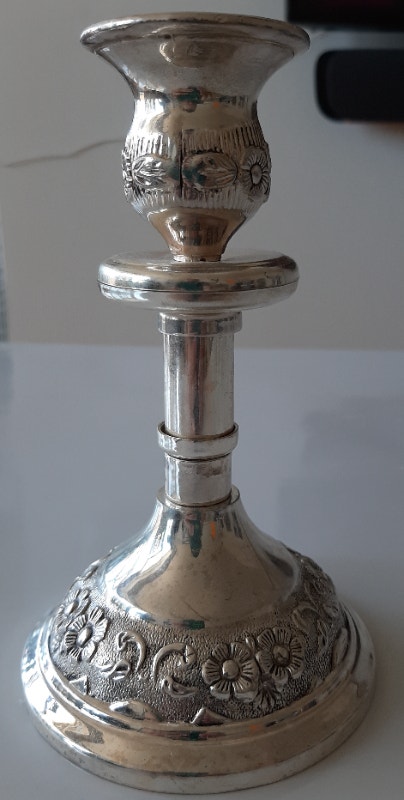 Vintage Silver Plated Candle Holder - photo 4