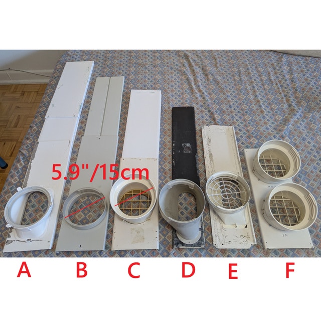 Window Vent Kit, Seal Plates for Portable Mobile Air Conditioner