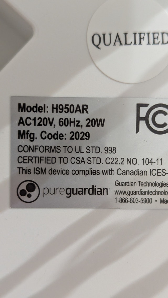 PureGuardian Ultrasonic Cool Mist Humidifier H950AR - photo 3