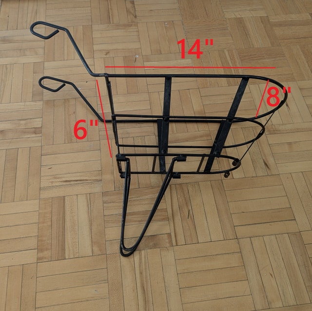 Used Front/Rear Bike Rack Cargo Bicycle Basket