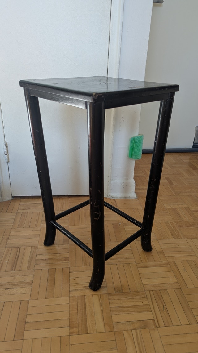 Antique Vintage Natural Wood Table, Flower Stand Display Pedesta - photo 3