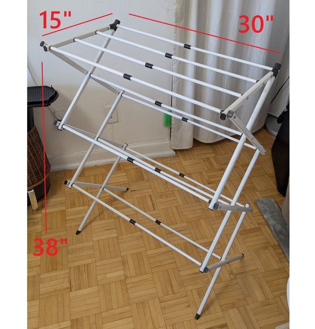 Expandable Portable Folding 3 Tiers Clothes Drying Rack