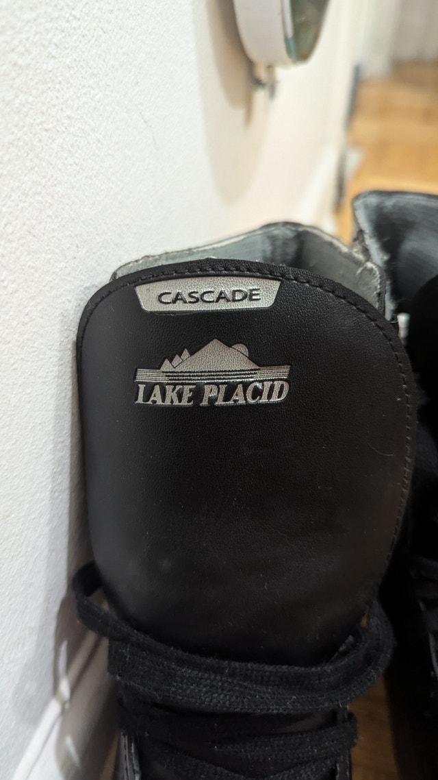 Men's Size 10 Cascade Lake Placid Figure Ice Skates - Black - photo 2