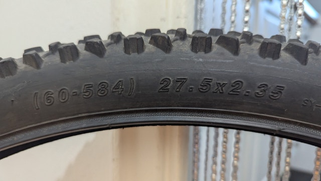 27.5x2.35 Used Bicycle Tire and Tube (60-584) - photo 2