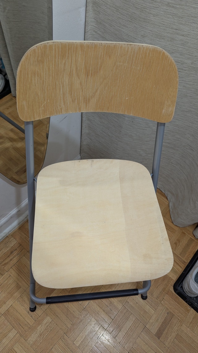 IKEA Bar Stool with backrest, foldable, counter height - photo 2