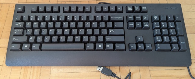 Lenovo KBBH21 Traditional Wired USB Keyboard