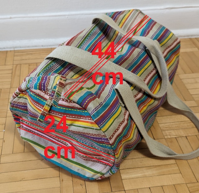 Yoga Women Rainbow Canvas Bag Tote/Beach Handbag Purse Shopper. - photo 2
