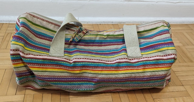 Yoga Women Rainbow Canvas Bag Tote/Beach Handbag Purse Shopper. - photo 3