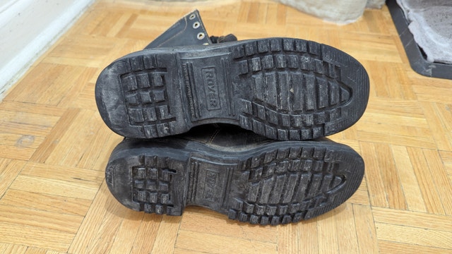 Size 9 Men's Security Work Boots Army Firefighter Steel Toe - photo 5