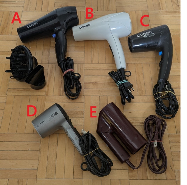 Used Hair blow Dryer Travel Compact Portable