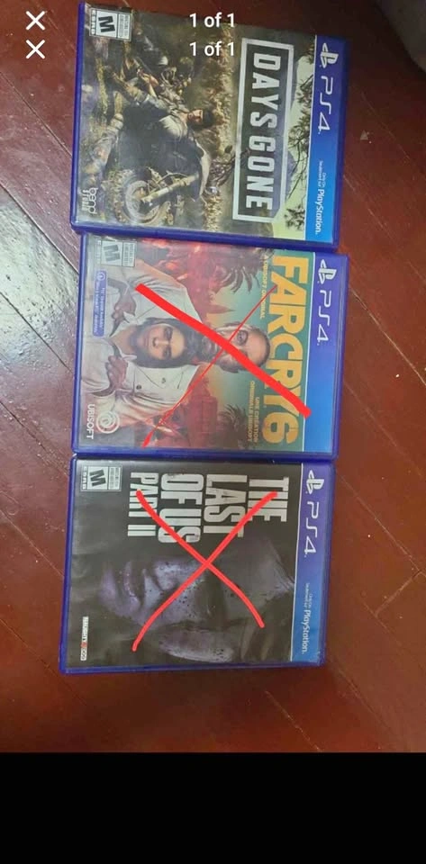 PS4 Games Bundle - Days Gone, Far Cry 6, The Last of Us