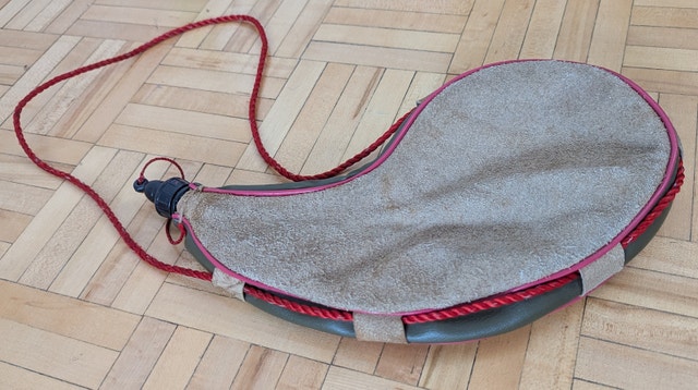 Cottage Vintage Suede Leather Wine/Water Bag Flask - photo 2