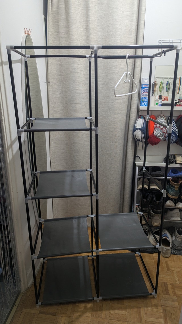 Portable Folding Wardrobe Fabric Closet - photo 2