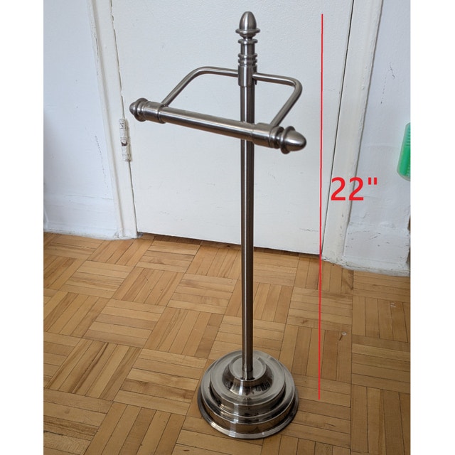 Moen Toilet Paper Holder Brass Brushed Nickel Pedestal - photo 2